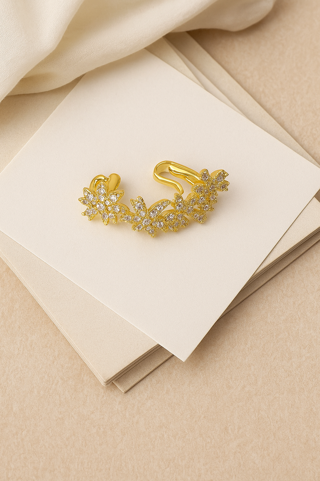 Flower Ear Cuff