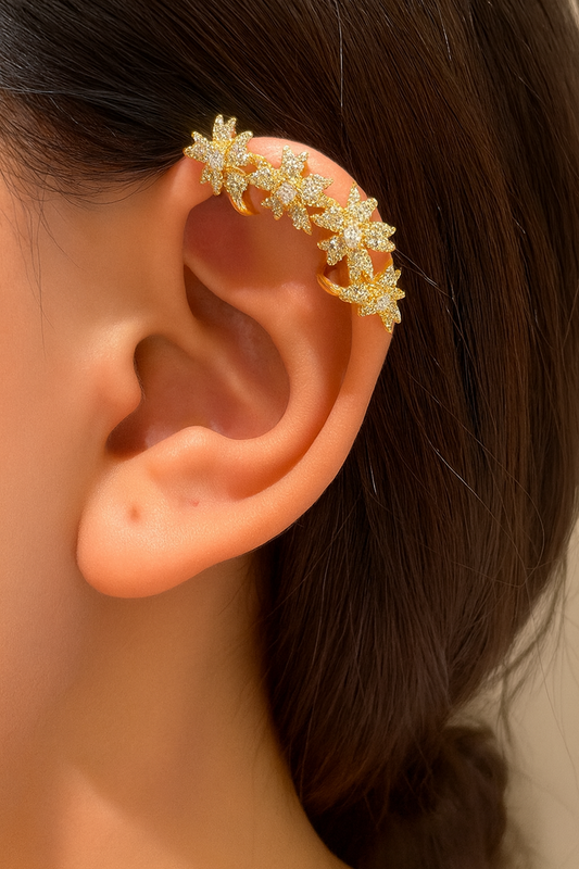 Flower Ear Cuff