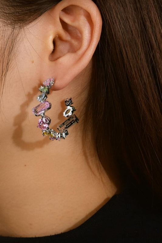 Gemstone Cuff Earrings