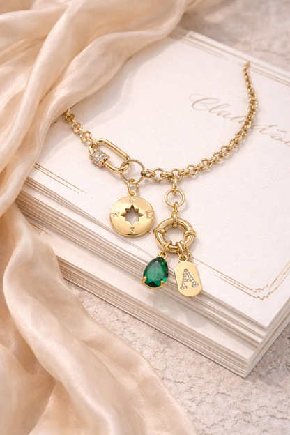 Initial Charms Necklace