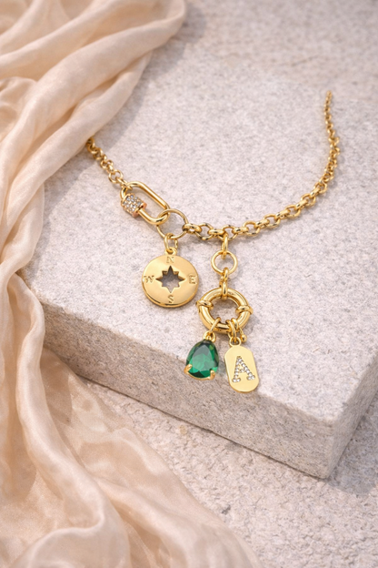 Initial Charms Necklace
