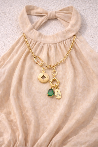 Initial Charms Necklace