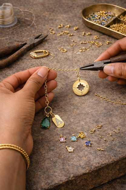 Initial Charms Necklace